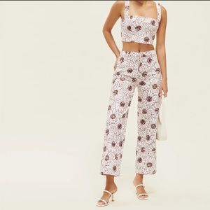 Reformation sunny denim two piece set- size 2!